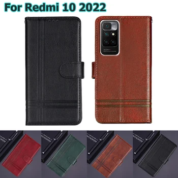 Redmi10 Kaas Xiaomi Redmi 10 Juhul Magnet Kaardi Telefoni Kest Raamat Redmi 10 Prime чехолна Klapp Nahast Rahakott-Etui Hoesje