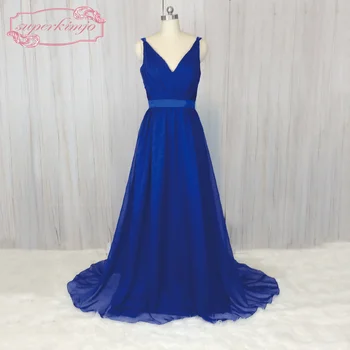 SuperKimJo 2022 Royal Blue Pruutneitsi Kleidid Pikk Sifonki Elegantne Joon Pulmas Külaline Kleit 2023 Vestido Dama De Honra Adulto