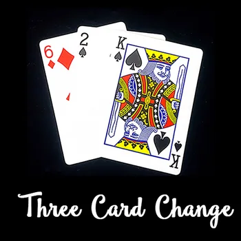 Kolm Card Muuta Mängukaardid Pokkeri Magic Trikke Lähedalt Street Illusioon Trikk, Mentalism Kid Laste Puzzle Mänguasi Magia Kaart