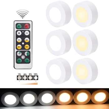 Soe Valge+Valge Värviga Juhitava puldiga Ratas Öösel Tuled Touch Sensor LED Alusel Köögi Kapid Lähedal Tuled