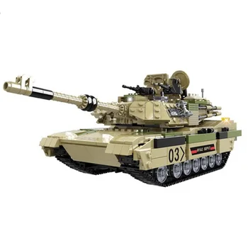 Sõjalise Seeria Ameerika Abrams M1A2 main battle tank Mudel DIY Tarvikud Hoone Plokid, Tellised Poiss, Mänguasjad, Kingitused