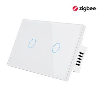 MEAKISS Zigbee smart touch lüliti võrgustik Tuya APP kontrolli ei ole neutraalne, traat 1\2\3gang AC110V 220V seina valguse andur-lüliti