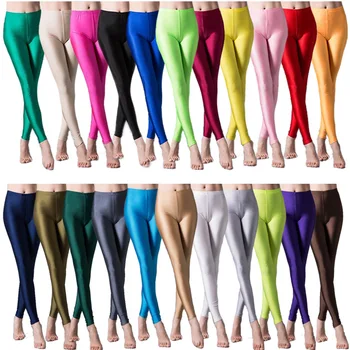 Kõrge Elastne Venitada Säärised Pliiats Püksid Slim Pluss Suurus Püksid Läikiv Jooga Pant Naiste Sexy Alasti Pingeline Legging