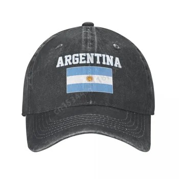 Argentina Lipu Argentina Unisex Täiskasvanud Süsi Pestud Denim Baseball Cap Mehed Klassikaline Vintage Puuvill Isa Aednik Müts