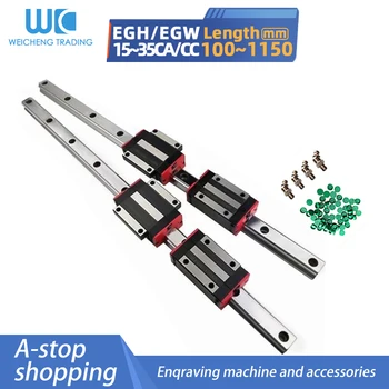 EGR15/20/25/EGH30 L100-1150mm lineaarne slide raske 2 lineaarne juhend raudtee EGH15 4 töö EGH/EGW15 vedu CNC 3D printimise osa