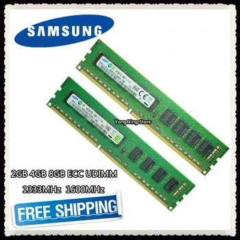 Samsung DDR3 2GB 4GB 8GB 1333MHz 1600MHz Puhas ECC UDIMM server memory 2RX8 8G PC3L-12800E workstation RAM 10600 12800 Unbuffered