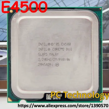Algne Intel E4500 PROTSESSOR Core2 Duo Protsessor SLA95 (2M, 2.2 GHz, 800 mhz) LGA775 laeva välja 1day jooksul