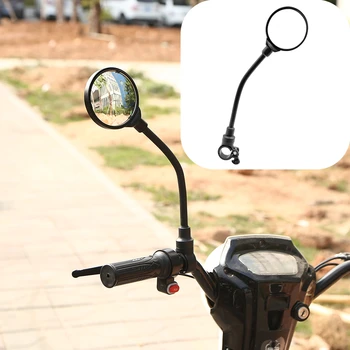 Bendable Pikk Voolik Jalgratta Rearview Mirror Reguleeritav 360 Kraadi lainurk Kumer Peegel Mootorratta Jalgratta Lenkstangi Peegel