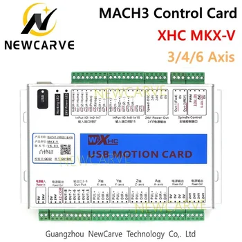 XHC Mach3 CNC Kontroller MKX-V 3 4 6 Telg, Mach3 USB-Kontrolleri CNC Resolutsiooni Kontrolli Kaart Graveerimine Lõikamise Masin NEWCARVE