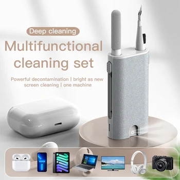 3 1 Telefon Cleaner 3 In 1 Earbuds Puhastus Pen Set Õhu Pod Cleaner Kit Pehme Harja Ja Puutetundlik Puhastusvahend Laadimine