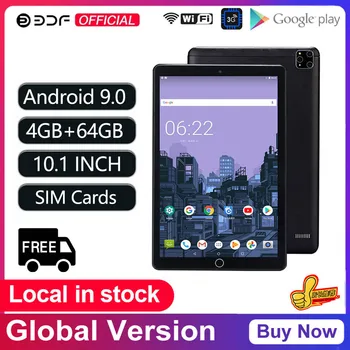 BDF Pro Tabletid 3G Dual SIM-Kaarte, Kutsudes 10 Tolline Tahvelarvuti Android 9.0 Okta Core 4GB/64GB Tab Sülearvuti mipad Tablet 10.1